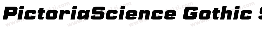 PictoriaScience Gothic SemiBold SmE字体转换